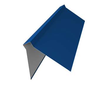 GL Планка конька плоского, 220х50х220 мм 0.45 мм, PE, RAL 5005, L=3000 мм