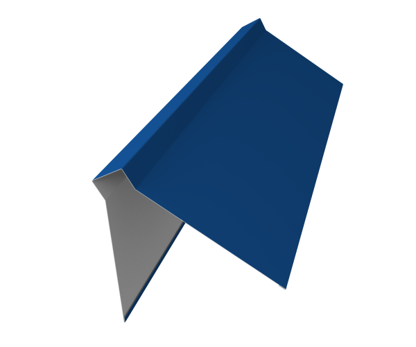 GL Планка конька плоского, 220х50х220 мм 0.45 мм, PE, RAL 5005, L=3000 мм