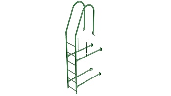 Фасадная лестница Borge, верхняя секция, L=1800 мм RAL 6002