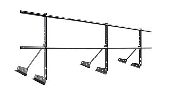 Ограждение кровельное для фальцевой кровли NewLine, H=600 мм, L= 3000 мм RAL 9005