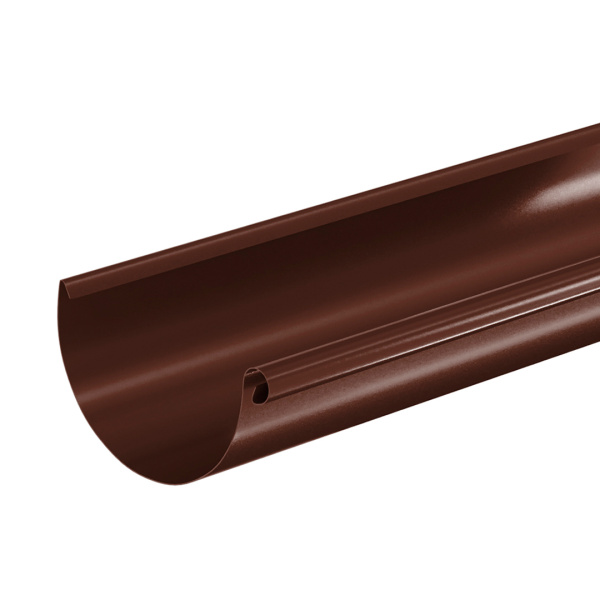 Желоб водосточный Aquasystem Премиум Ø150 мм, L=3000 мм, PU, RAL 8017