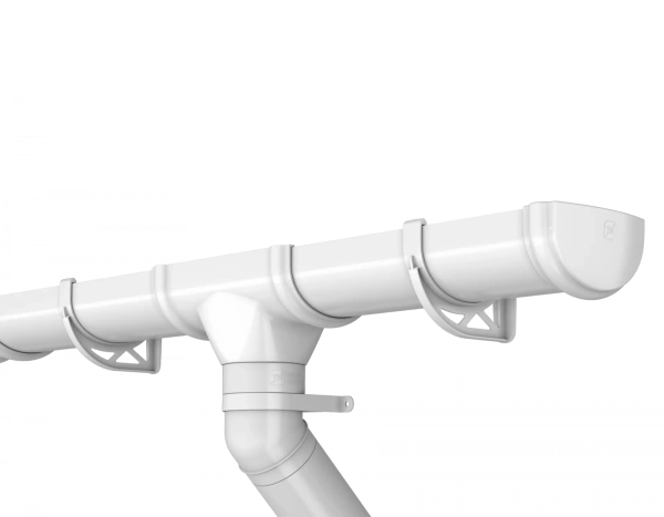 Заглушка желоба, Технониколь оптима Ø 120 мм, цвет: белый