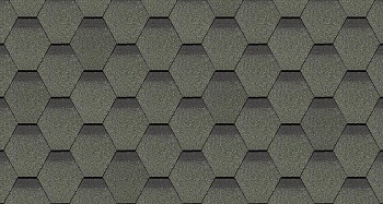 Битумная черепица, Docke, Standart Сота цвет: зеленый, 3 м² / уп.