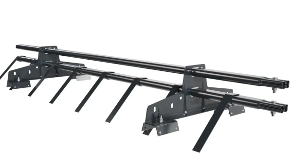 Снегозадержатель для профнастила Н-60, Н-75 Borge L=1500 мм, 2 опоры, 2 трубы, овал 25х45 RAL 7016