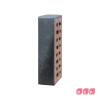 Кирпич облицовочный клинкерный ЛСР, 0.71НФ пустотелый, Берген черно-серебристый, гладкий, М300, 250х85х65 мм