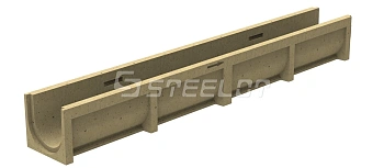 Лоток водоотводный полимербетонный SteeStart DN100 H125