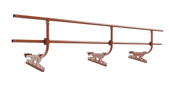 Ограждение кровельное для фальцевой кровли Borge, H=600 мм, L= 3000 мм RAL 8004