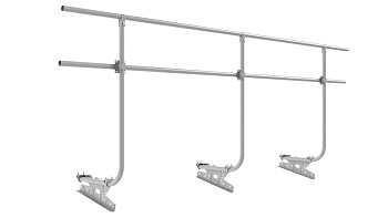 Ограждение кровельное для фальцевой кровли Borge, H=1200 мм, L= 3000 мм RAL 7004