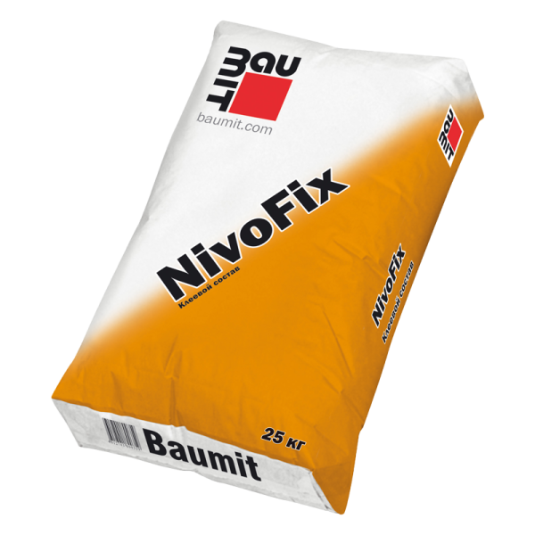 Штукатурно-клеевая смесь для теплоизоляции, Baumit NivoFix, уп 25 кг