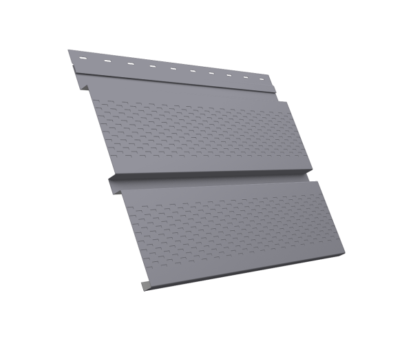 GL Софит металлический Квадро Брус, с перфорацией 0.45 мм, PE, RAL 7004