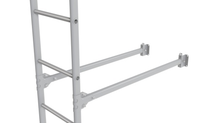 Фасадная лестница Borge, нижняя секция, L=2700 мм RAL 7004