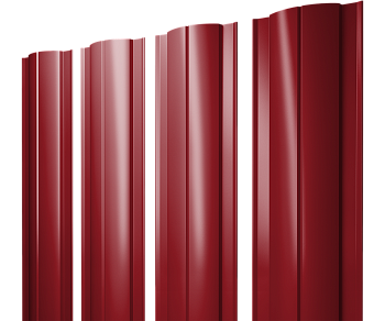 GL Штакетник Круглый с прямым резом 0.45 мм, PE, RAL 3003