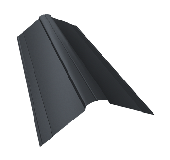 GL Планка конька фигурного, 150х150 мм 0.45 мм, PE-Double, RAL 7024, L=2000 мм