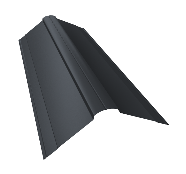 GL Планка конька фигурного, 150х150 мм 0.45 мм, PE-Double, RAL 7024, L=2000 мм