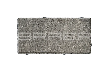 Тротуарная плитка Braer Прямоугольник 60 мм 200х100 мм, цвет: Color Mix Туман