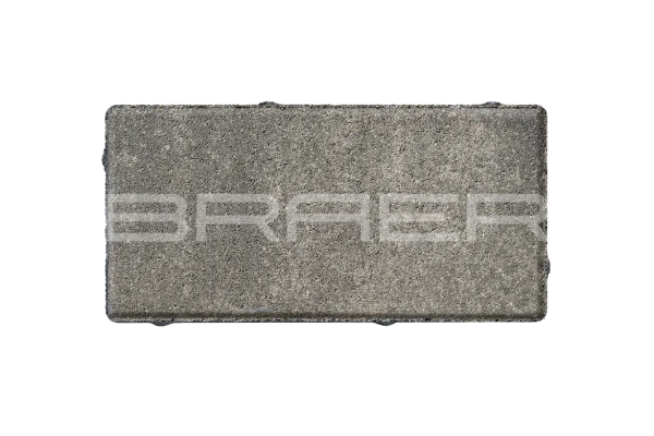Тротуарная плитка Braer Прямоугольник 40 мм 200х100 мм, цвет: Color Mix Туман