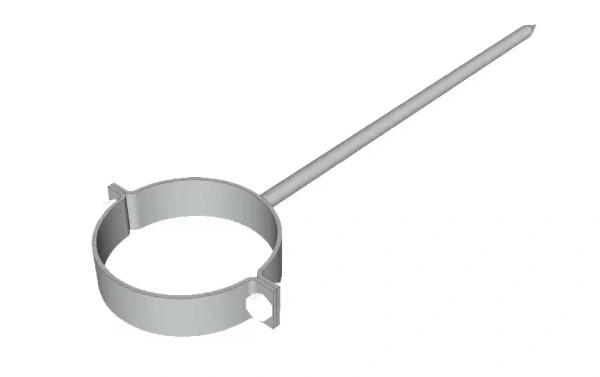 Охват на штыре Ø 216 мм, L= 300 мм цинк, без цвета