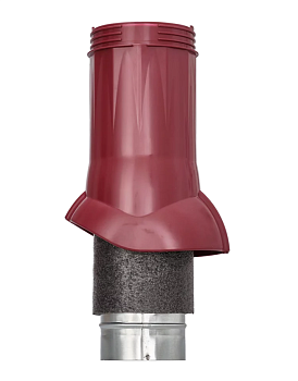 Вентиляционный выход Gervent Static 125/ИЗ/160 мм бордовый