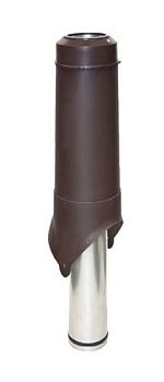 Вентиляционный выход Krovent Pipe-VT IS 125/700 мм коричневый
