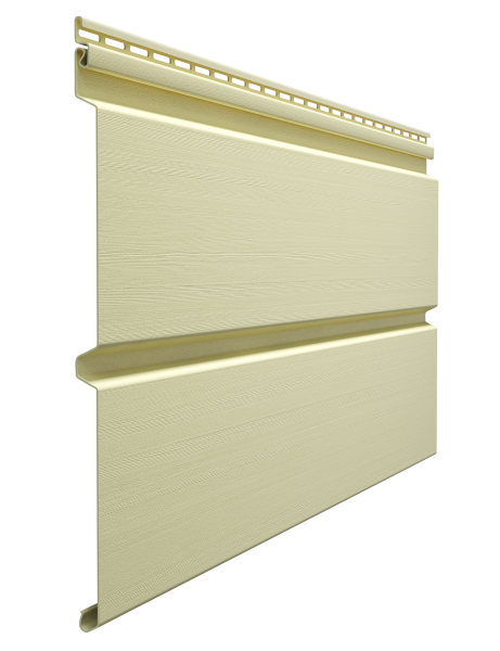 Виниловый сайдинг Docke, Брус D6S, L=3600х300 мм серия Premium, цвет: Банан