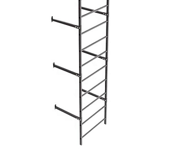 Секция пожарной лестницы Borge 800, L=3000 мм RAL 8019 matt