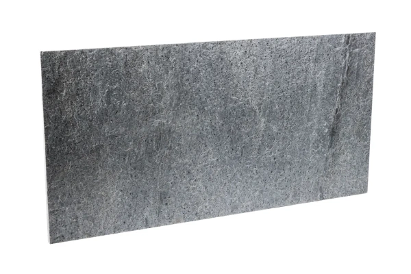 Кварцит, натуральный скол, 600x300 мм, 12 мм,  Natural Silver Grey