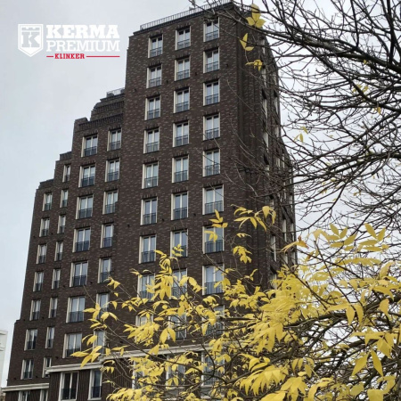 Кирпич облицовочный клинкерный Kerma Premium, 1НФ пустотелый, цвет: коричневый, бархат, М300, 250х120х65 мм