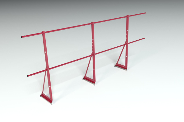 Ограждение кровельное, универсальное Roofsystems Econom, H=1200 мм RAL 3011, L=3000 мм
