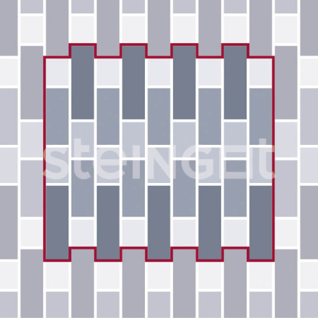 Тротуарная плитка Steingot Маринталь 60 мм 140/180/280/360 х 120 мм, цвет: черный