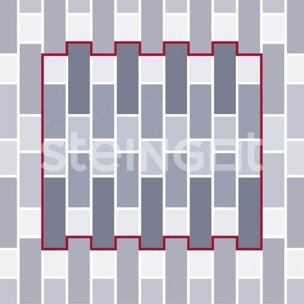 Тротуарная плитка Steingot Маринталь 60 мм 140/180/280/360 х 120 мм, цвет: черный