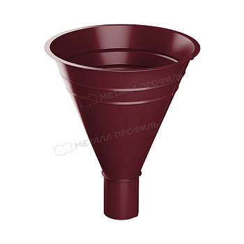 Воронка водосборная Ø 300/100 мм Металл Профиль Foramina, PUR, RAL 3005