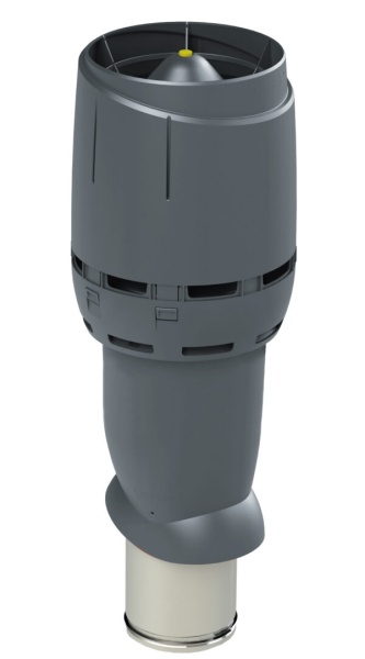 FLOW-вентиляционный выход Vilpe, 160/ ИЗ/ 700 мм серый