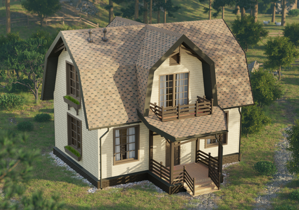 Битумная черепица, Docke, Eurasia, Шестигранник цвет: светло-коричневый, 3 м² / уп.