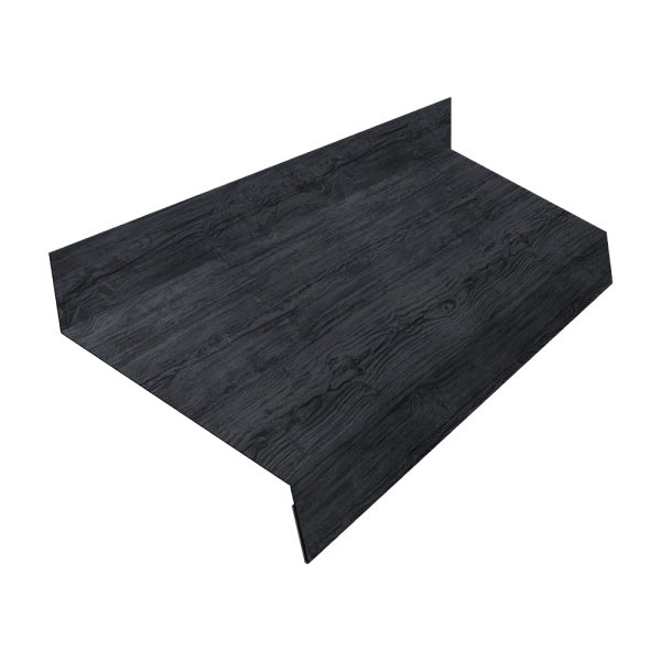 Отлив простой GL, 50 мм 0.45 мм, Print Premium, Grey Wood TwinColor, L= 2000 мм