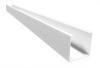Кубообразная рейка алюминиевая, 40х50 мм 0.3 мм, Al, белый матовый
