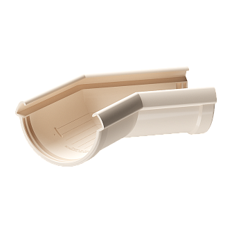 Угол желоба универсальный 135°, Docke Lux, Ø140 мм, цвет: латте
