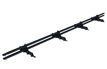 Снегозадержатель для фальцевой кровли Roofsystems Prestige Master фальц, 4 опоры, 2 трубы, овал 45х25, L=3000 мм, RAL 7016