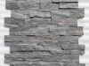 Кварцит, 3D панель из камня, 600х150 мм, Rockface Monsoon Black