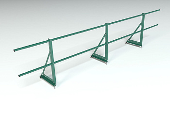 Ограждение кровельное, универсальное Roofsystems Econom, H=600 мм RAL 6005, L=3000 мм