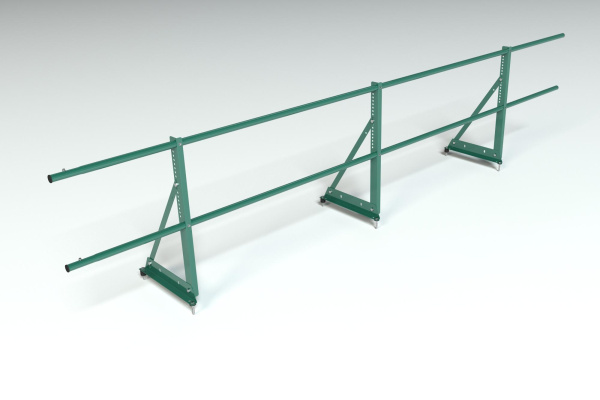 Ограждение кровельное, универсальное Roofsystems Econom, H=600 мм RAL 6005, L=3000 мм