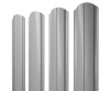 GL Штакетник Полукруглый Slim, фигурный 0.45 мм, PE, RAL 7004