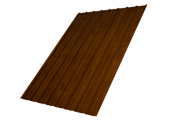 Профилированный лист GL C10 A, 0.4 мм, Print Premium, Golden Wood Intense FTC