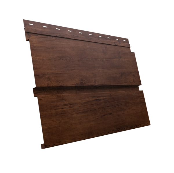 GL Софит металлический Квадро Брус, без перфорации 0.45 мм, Print Premium, Cherry wood Fresh TwinColor