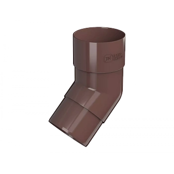 Колено трубы 108°, Технониколь пвх, стандарт Ø 82 мм, цвет: коричневый
