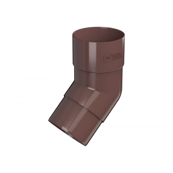 Колено трубы 108°, Технониколь пвх, стандарт Ø 82 мм, цвет: коричневый