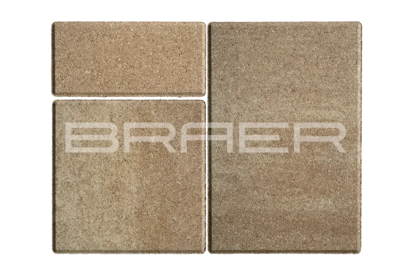 Тротуарная плитка Braer Старый город Ландхаус 60 мм 80х160, 160х160, 240х160 мм, прямоугольная, цвет: Color Mix Миндаль