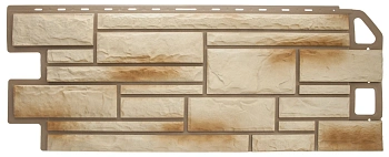 Фасадные панели Альта Профиль, Камень, 1130 х 470 мм цвет: ракушечник