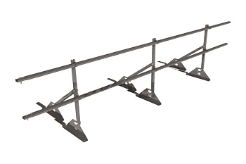 Ограждение кровельное для композитной черепицы Roofsystems Prestige композит, H=600 мм RAL 7004, L=3000 мм