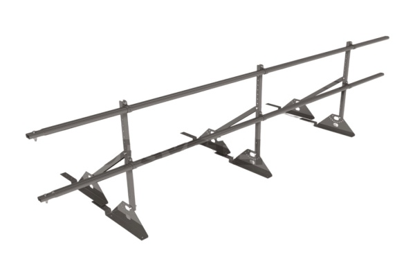 Ограждение кровельное для композитной черепицы Roofsystems Prestige композит, H=600 мм RAL 7004, L=3000 мм