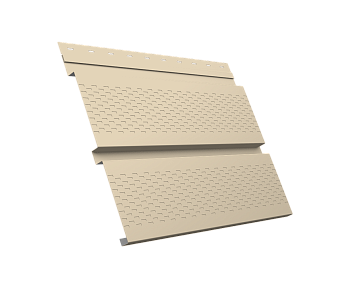 GL Софит металлический Квадро Брус, с перфорацией 0.45 мм, Drap TX, RAL 1015